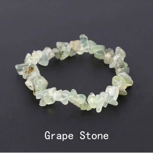 Natural Stone Stretch Bracelet - Grape Stone
